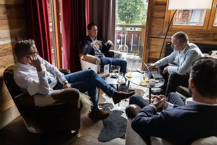 Gesprächsrunde: Thomas Schäfer, Skoda-Team und Redakteur Didi Hubmann