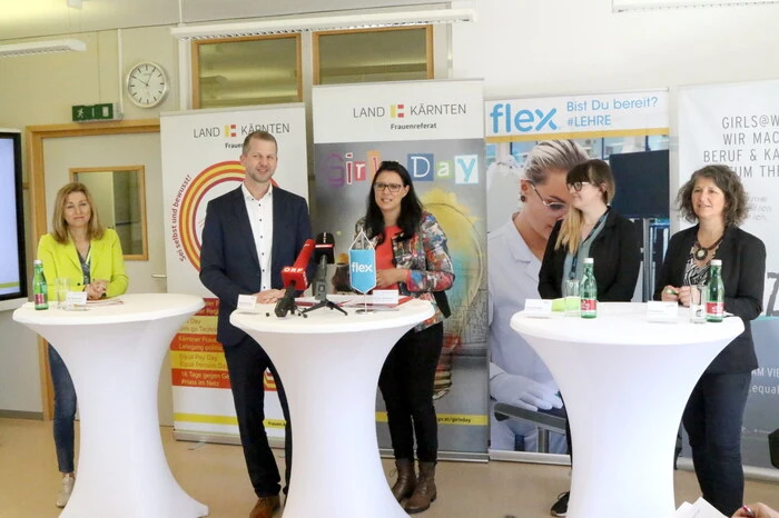 Wie Landesrätin Sara Schaar (Mitte) anlässlich der Pressekonferenz betonte, findet mittlerweile bereits zum neunten Mal der „Girl´s Day“ in Form von ganzjährigen Aktionen in Kärnten statt.