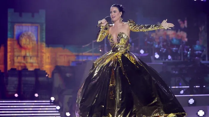 Ein Highlight des Abends: Katy Perry trat im spektakulären Outfit auf die Bühne in Windsor.