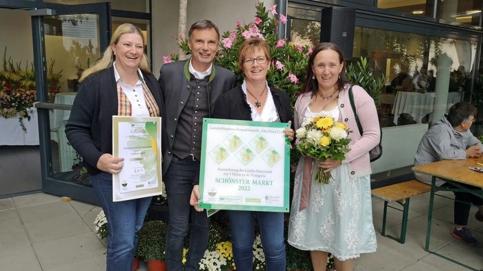 Zum ersten Mal wurde Bad Schwanberg in der Kategorie Markt mit fünf Floras ausgezeichnet