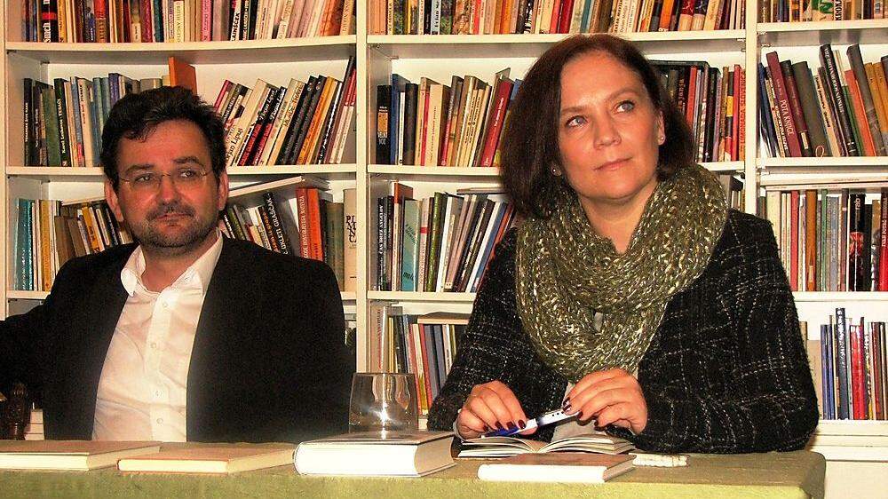 Amalija Maček im Jahr 2014 gemeinsam mit Fabjan Hafner