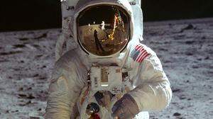 Edwin &quot;Buzz&quot; Aldrin, fotografiert von Neil Armstrong