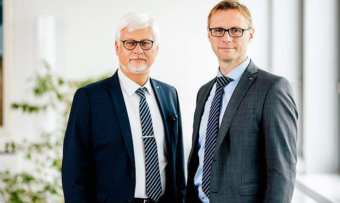 Kelag-Vorstand Manfred Freitag (Sprecher des Vorstandes) und Danny Güthlein (rechts)