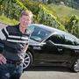 Für Audi geht es bergauf: Cheftester Walter Röhrl mit dem neuen A6