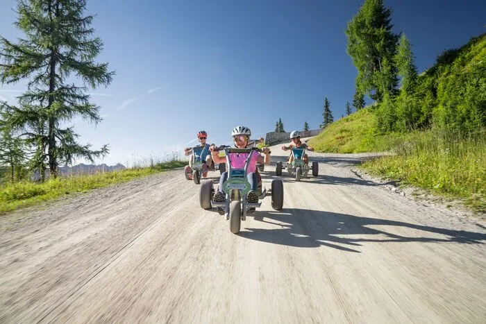 Familienabenteuer garantiert: Mountain-GoKarts auf der Hochwurzen.