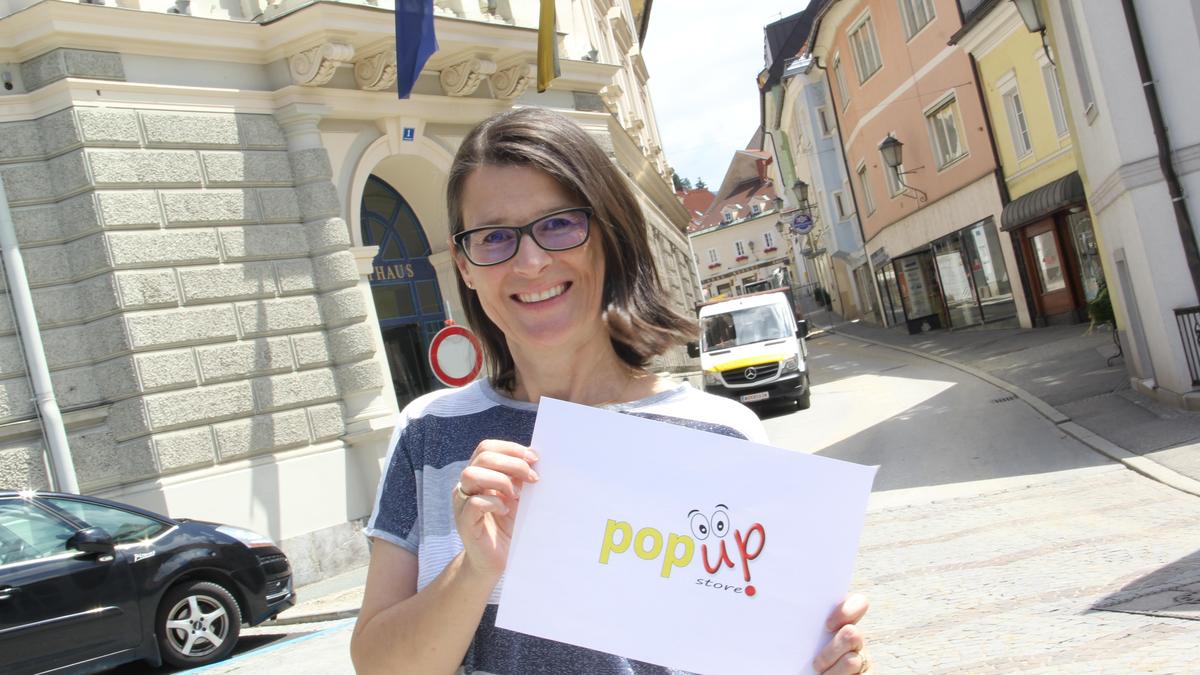 Patricia Radl-Rebernig betreut die Pop-up-Initiative in Wolfsberg