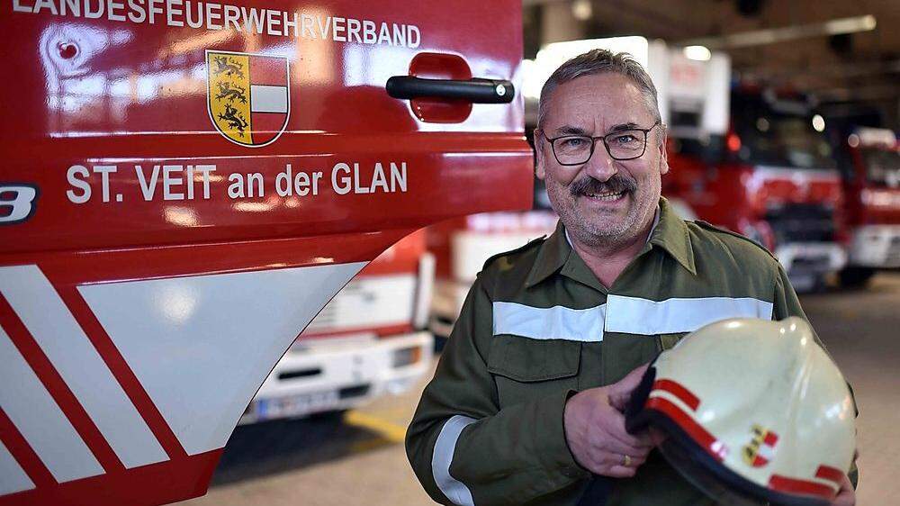 Ernst Kugi kann auf „fünf großartige Jahrzehnte“ beid der Feuerwehr zurückblicken 