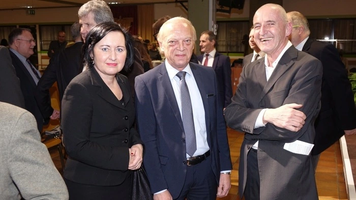 Landesbildungsdirektorin Elisabeth Meixner und Pflichtschulinspektor Günter Raser waren unter den Gästen der von Franz Brugner (rechts) moderierten Veranstaltung.