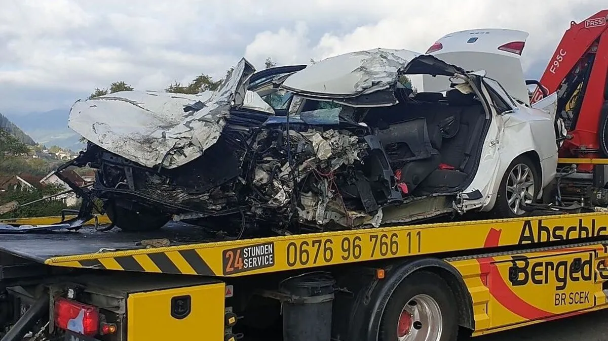 Der Pkw-Lenker (78) aus dem Bezirk Murtal verstarb noch an der Unfallstelle