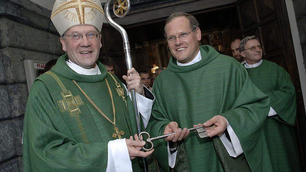 Ibounig (rechts) kritisiert ehemaligen Kärntner Bischof Schwarz 