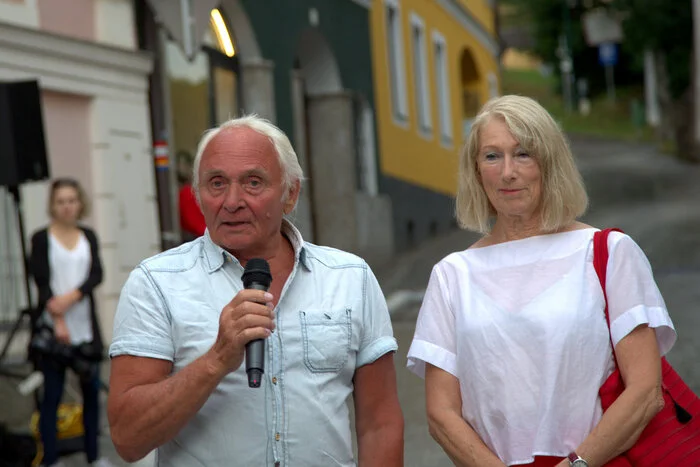 CCB Schirmherr Johann Kresnik eröffnete 2017 die bisher siebente "Lange Nacht des Tanzes", die von Andrea Hein organisiert wurde.