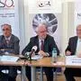 Drei Volksgruppenorganisationen mit Nachfolgeproblemen: Gustav Brumnik (Zentralverband slowenischer Organisationen), Bernard Sadovnik (Gemeinschaft der Kärntner Slowenen) und Valentin Inzko (Rat der Slowenen)