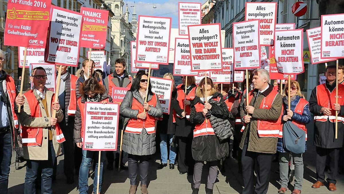 Bankenaktionstag in Graz