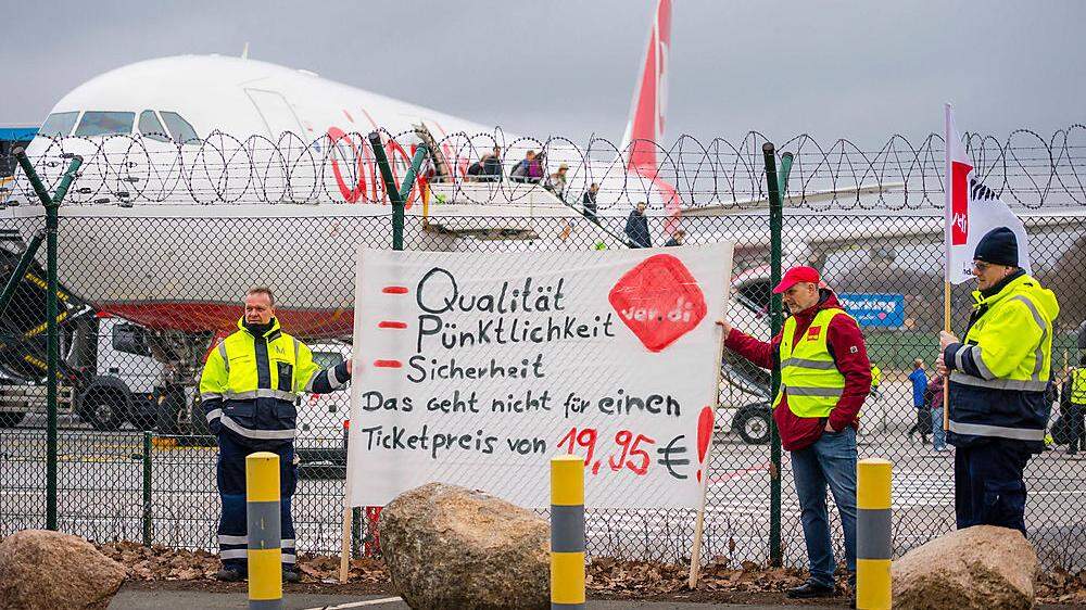 Streik des Bodenpersonals an Berliner Flughäfen