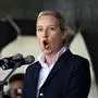 Politikerin Alice Weidel AfD bei der Abschlusskundgebung der AFD im Wahlkampf für die Landtagswahl in Thüringen. Erfurt, 31.08.2024 Thüringen Deutschland *** Politician Alice Weidel AfD at the final rally of the AFD in the election campaign for the state election in Thuringia Erfurt, 31 08 2024 Thuringia Germany Copyright: xDwixAnoraganingrumx