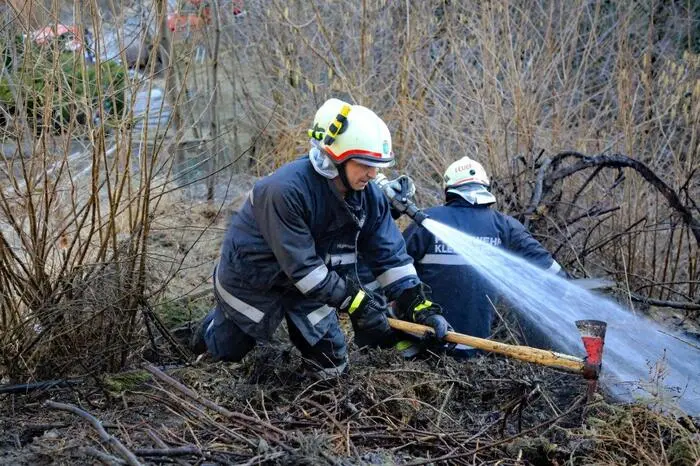 Am 13. März brach ein Feuer in einem Waldstück in Lobmingtal aus.