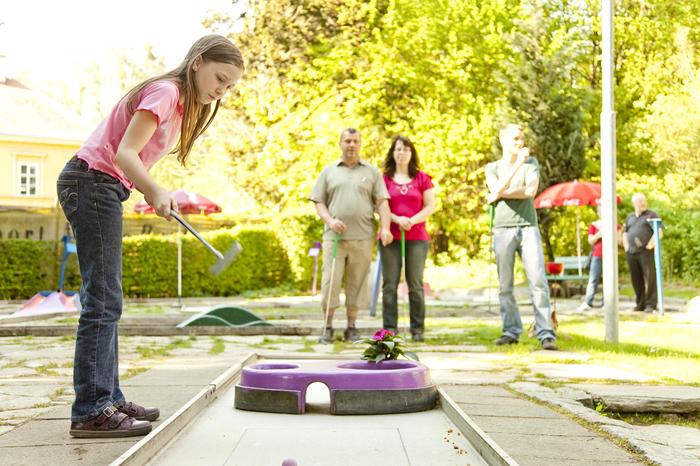 Minigolf in der Heinrichstraße (Archivbild)