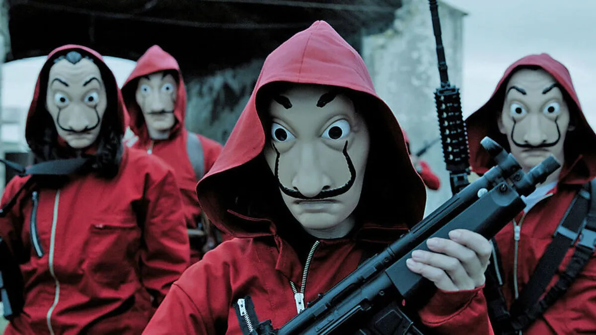 Szene aus der spanischen Serien: "Haus des Geldes"