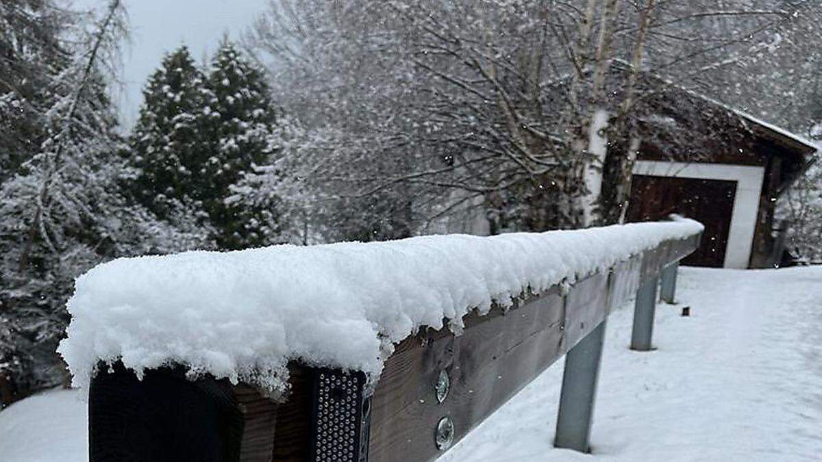 In Bad Kleinkirchheim liegt schon eine ordentliche Neuschneedecke.