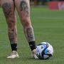 Das Bein von Yamila Rodriguez ziert unter anderem ein CR7-Tattoo