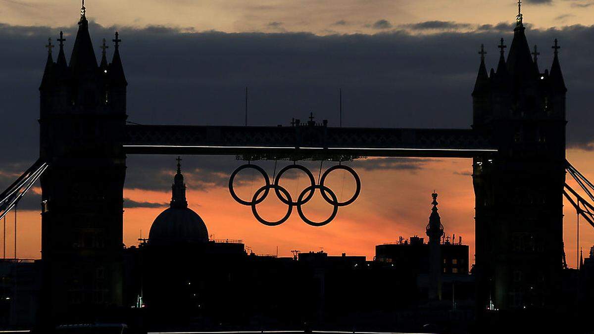 Die Olympischen Ringe in London 2012