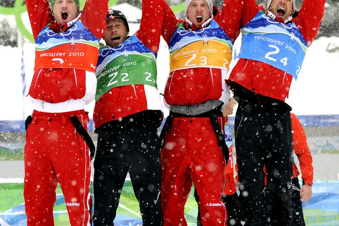 2010 holte Landertinger sein erstes olympisches Edelmetall. Im kanadischen Vancouver winkte Staffel-Silber.