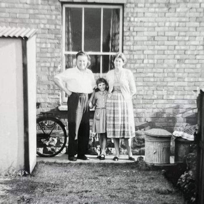 Bert und Nancy Gifford mit ihrer Tochter Mary in den 1950er-Jahren
