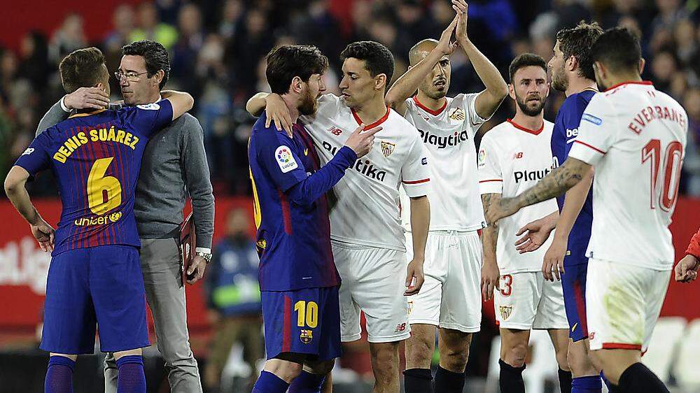 Stehen sich heute gegenüber: Barcelona und Sevilla