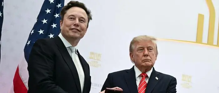 US-Präsident Donald Trump mit Elon Musk