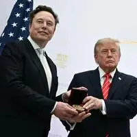 US-Präsident Donald Trump mit Elon Musk