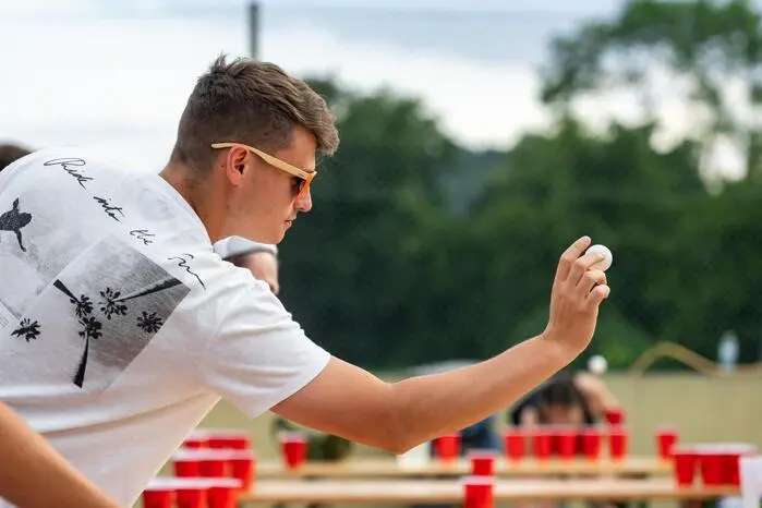 ... diesmal war beim Beer Pong ...