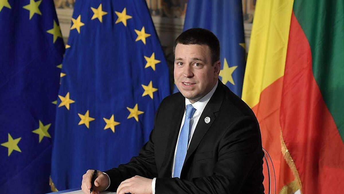 Chef im Land, wo Skype erfunden wurde, und jetzt Ratsvorsitzender: Jüri Ratas