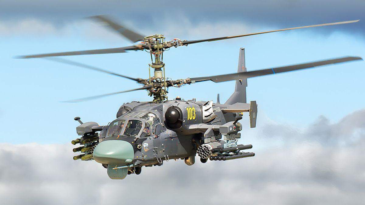 Der russische Kampfhubschrauber Ka-52