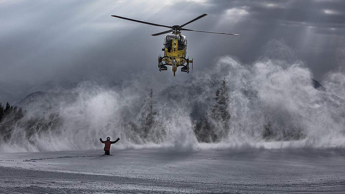 Ein Rettungshubschrauber des ÖAMTC musste am Mittwoch auf die Reiteralm ausrücken