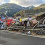 Auf der A9 bei Kalwang ereignete sich Dienstagfrüh ein schwerer Lkw-Unfall