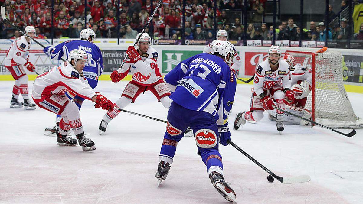 Das 318. Kärntner Eishockeyderby geht in Villach in Szene