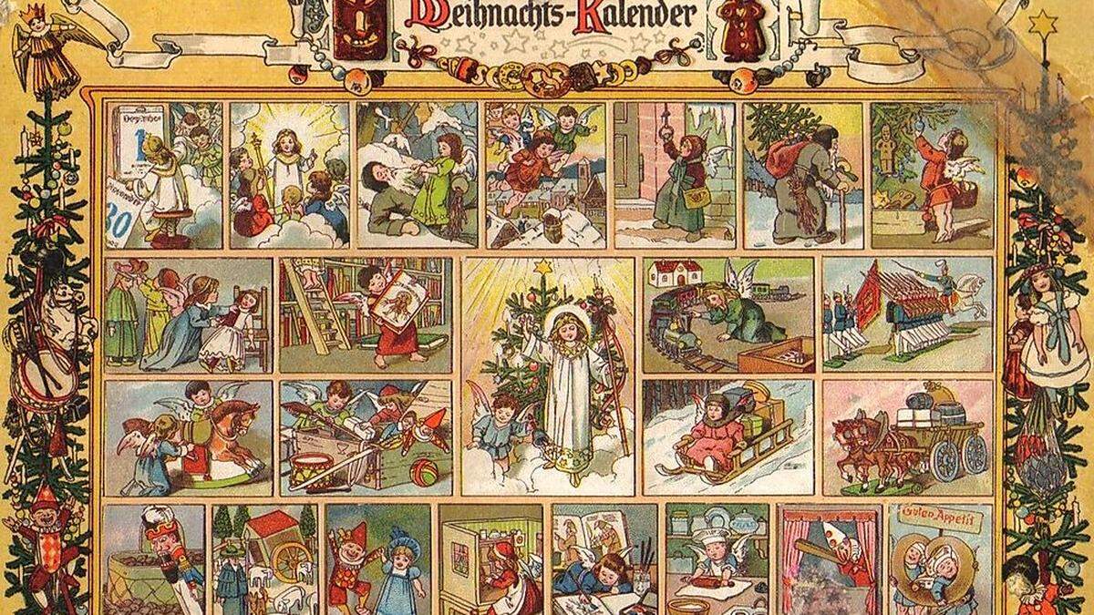 Adventkalender aus dem Jahr 1903