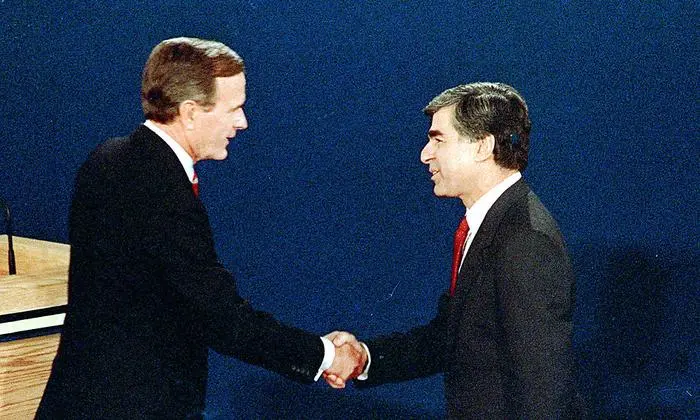 Bush und Dukakis