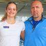 Caroline Pilhatsch mit ihrem Trainer Dirk Lange