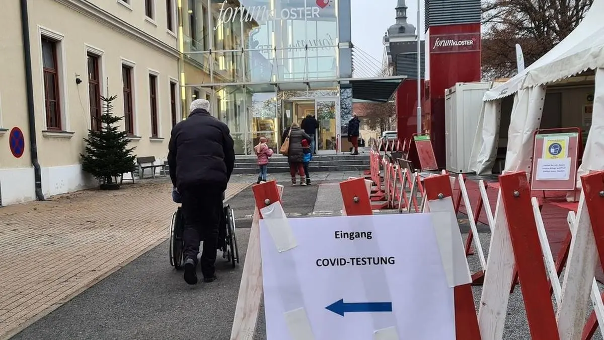 Die Corona-Teststation im Gleisdorfer Forum Kloster