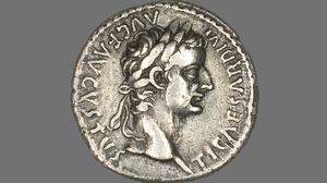 Denarius (Coin) Portraying Emperor Tiberius, AD 14/37, Roman, Roman Empire, Silver, Diam. 1.8 cm, 3.64 g PUBLICATIONxINx