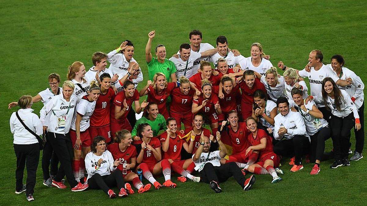 Jubel beim gesamten deutschen Team