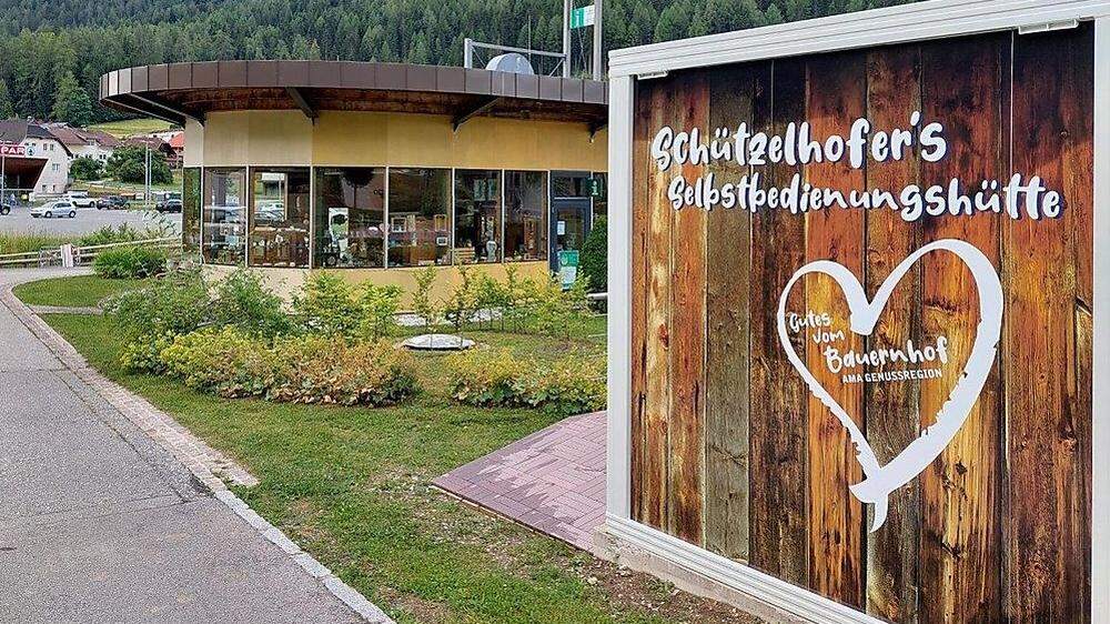 Die neue Selbstbedienungshütte in Bad Bleiberg