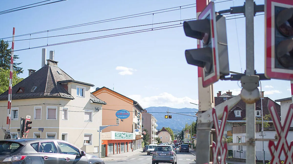An diesem Bahnübergang kam es zu dem Zwischenfall