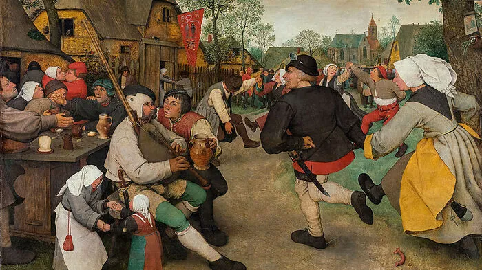 Pieter Bruegel, "Bauerntanz" (um 1568), Kunsthistorisches Museum Wien