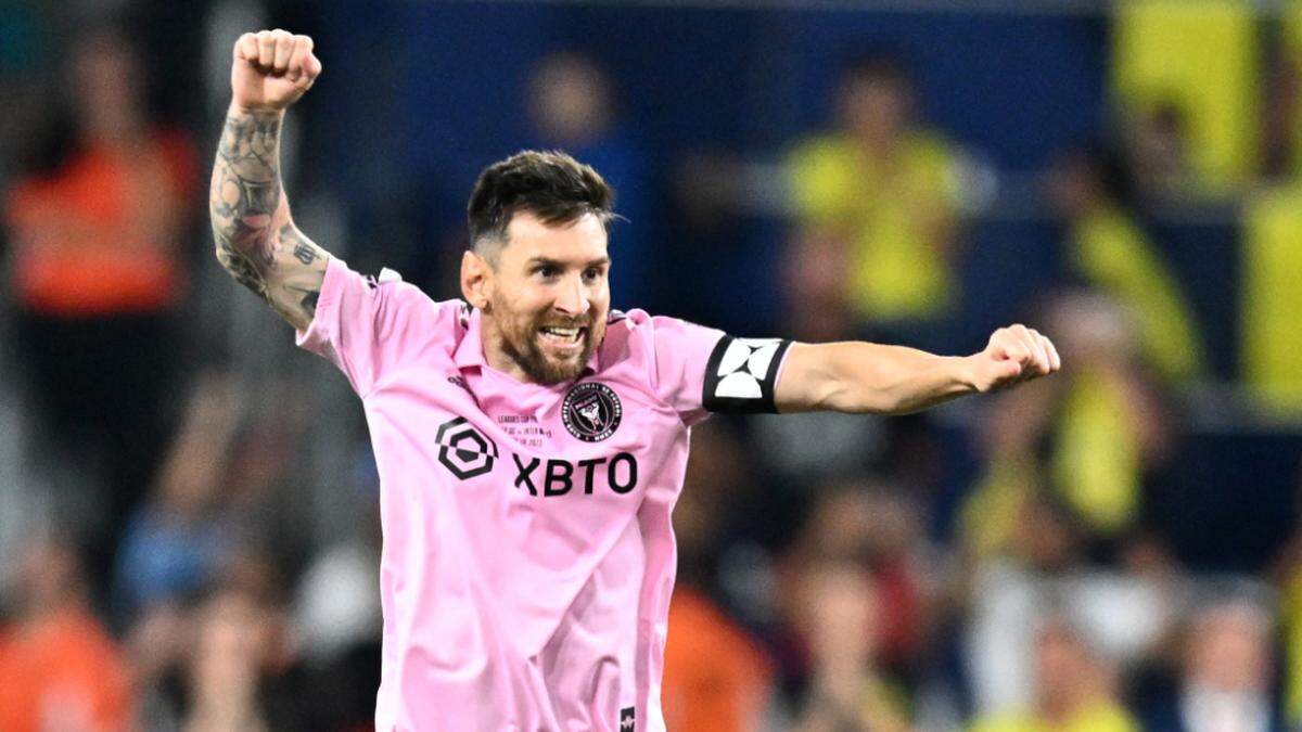 Superstar Lionel Messi hat allen Grund zum Feiern