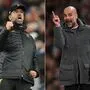 Jürgen Klopp (links) oder Pep Guardiola? Welcher Trainer holt in England heute den Meistertitel?