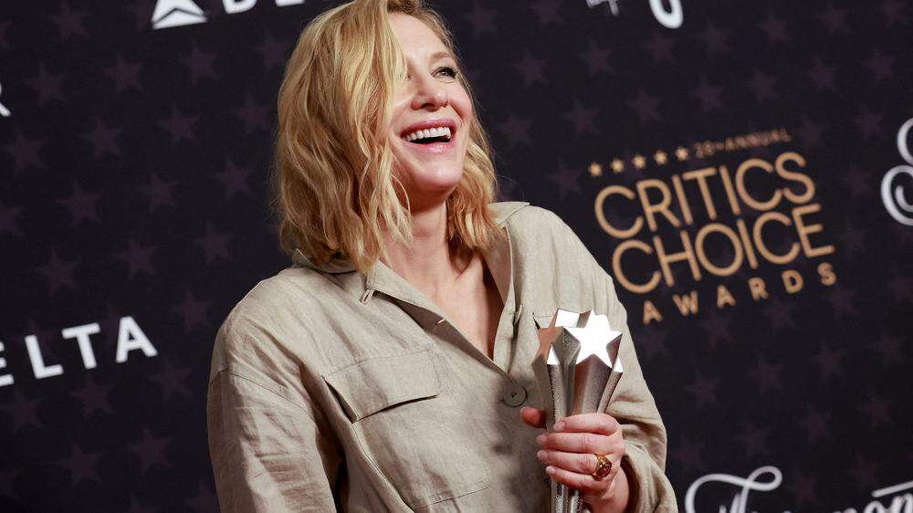 Für ihre Rolle als fiktive Chefdirigentin der Berliner Philharmoniker im Drama &quot;Tár&quot; gewann Cate Blanchett den Preis als beste Hauptdarstellerin. 