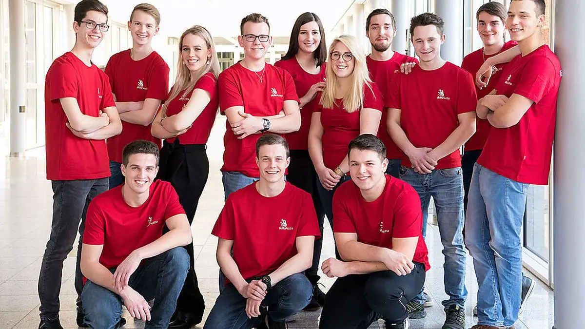 Das Steirer-Team für die Berufs-WM