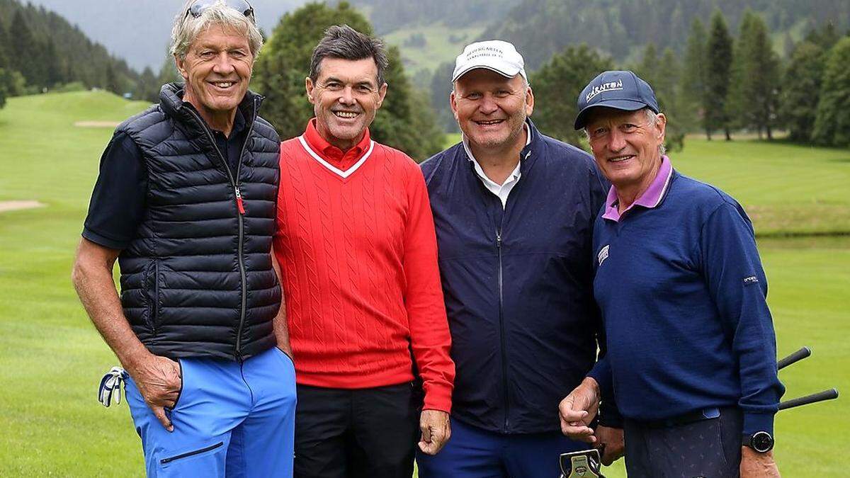 Bernhard Russi, Hubert Neuper, Herbert Waldner und Franz Klammer